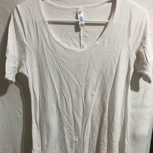 Solid WHITE LulaRoe Perfect T